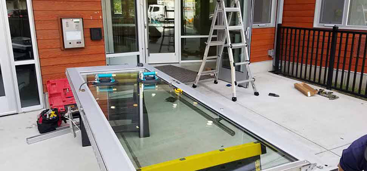 storefront door glass replacement Roseville